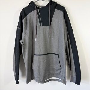 Under Armour Grey Black C1N Cam Newton 1/4 Zip Pullover Hoodie XXL